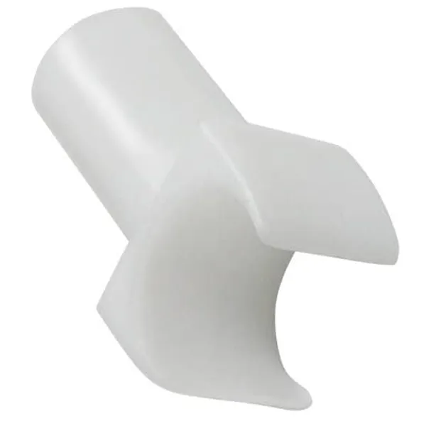 White_Nylon_Seat_Rail_Glide_for_Fixed_Arm_Wheelchair_|_3/4"_(2_Large)
