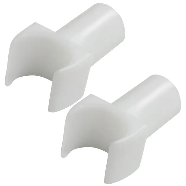 White_Nylon_Seat_Rail_Glide_for_Fixed_Arm_Wheelchair_|_3/4"_(2_Large)