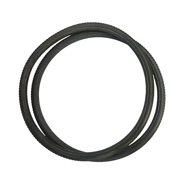 20_Inch_(20×1_3/8)_Replacement_Wheelchair_Puncture_Proof_Solid_PU_Rear_Wheel_Tires_Black_(Pack_Of_2)
