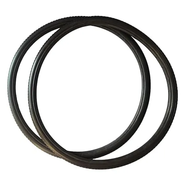 20_Inch_(20×1_3/8)_Replacement_Wheelchair_Puncture_Proof_Solid_PU_Rear_Wheel_Tires_Black_(Pack_Of_2)