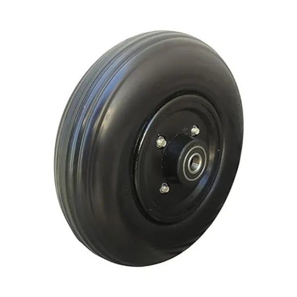 8_Inch_(200×50)_Front_Caster_Wheel_for_Electric_Wheelchair_With_Bearing_-_Black_(Pack_of_1)