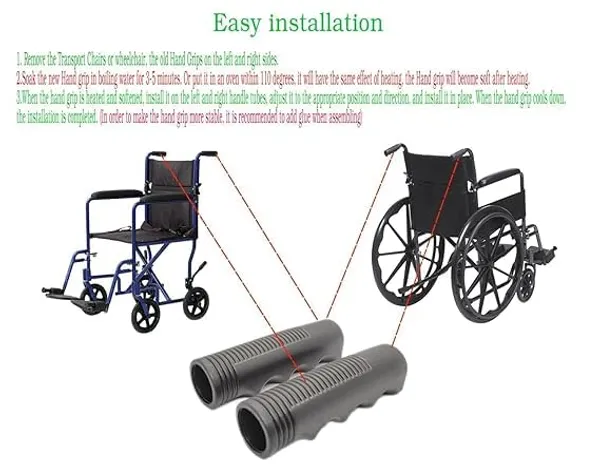 Wheelchair_Handle_Grip_Replacement_for_Dia_7/8_Inch_Universal_Size_|_Non-slip_PVC_Comfortable_Grip_Design_|_Medical_Disability_Walking_Mobility_Equipment_Parts_&_Accessories_-_Black_(Pack_Of_2))