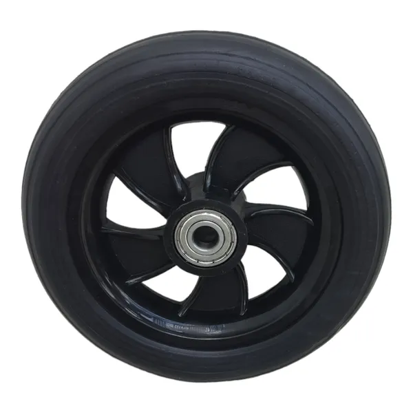 7_Inch_Front_Caster_Solid_PU_Wheel_Replacement_for_Wheelchair_With_Bearing_(Pack_of_1)