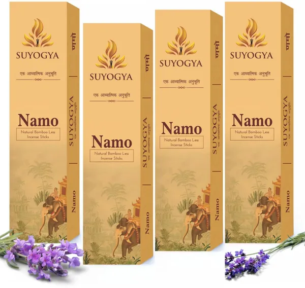 Suyogya_Namo_Premium_9-Inch_Bambooless_Incense_Sticks_60_min_Long-Lasting_Fragrance_Holy_Basil_(Tulsi),_Clove,_Rose,_Marigold_(Tagetes),_Sandalwood,_Frankincense_(200_Units,_Set_of_4)