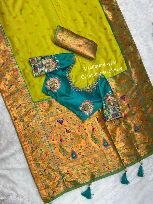 Apsara_Banarasi_Silk_Heavy_Minakari_With_Handwork_Designer_Unstitched_Blouse_Rani_Pink