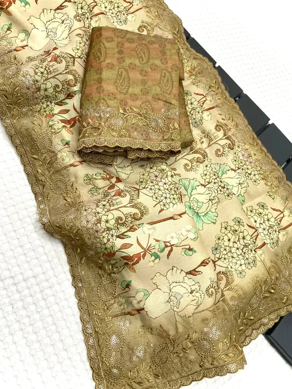 Madhuri_Tussar_Silk_Sarees_With_Digital_Print_With_Beautiful_Embroidery_Work_All_Over_The_Saree_With_C_Pallu_Champage_Gold