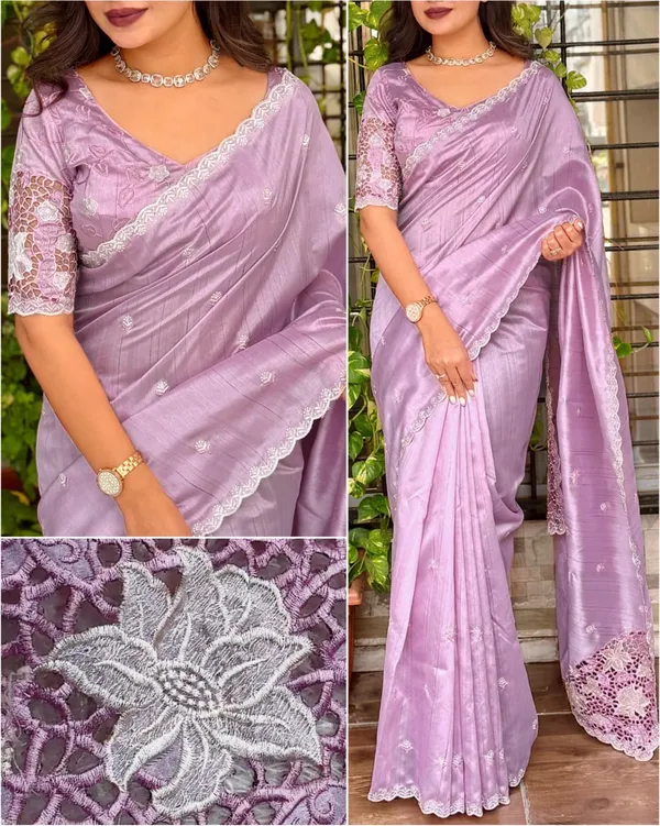 Tusser_Cotton_Thread_Embroidery_Work_In_Saree_With_Latest_Cutwork_Baby_Pink