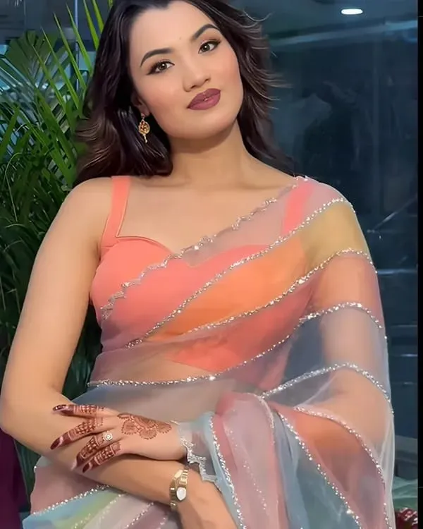 Multicolor_Light_Rainbow_Tabby_Silk_Saree_With_Zarkhan_Work