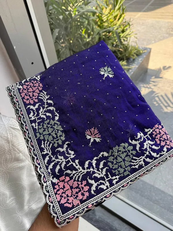 Party_Wear_Soft_Fendy_Chiffon_Silk_Saree_Blue