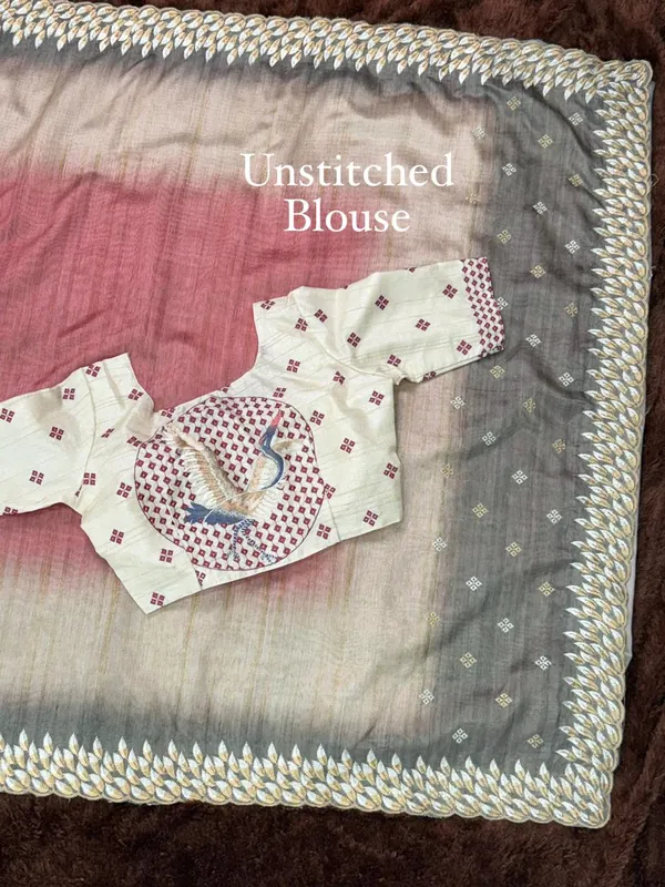 Flamingo_Tussar_Silk_Saree_With_Shaded_Digital_Print_Thread_Feather_Embroidery_Dusty_Pink
