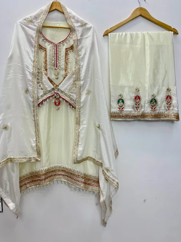Festival_Ethnic_Outfit_Sequence_Embroidery_On_Silk_Fabric_Top_And_Plazzo_With_Dupatta_Set