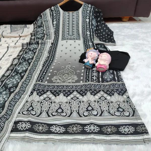 Heavy_Muslim_Simmer_With_Digital_Print_Lace_Works_Full_Sleeve_Kurti_Set