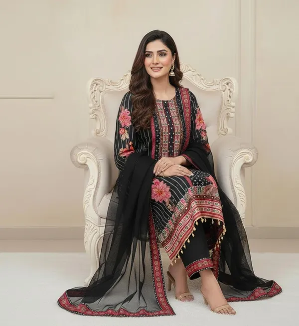 Exquisite_Muslin_Pakistani_Suit_With_Original_Mirror_Work_Black