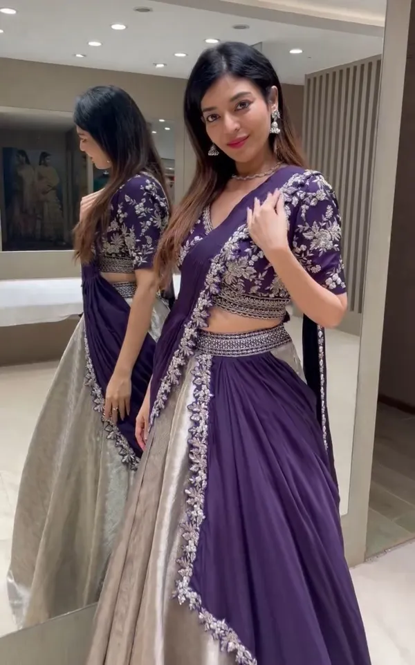 New_Super_Trending_For_Bestie_Party_Lehenga_Choli_And_Reday_Made_Blouse