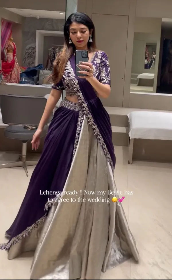 New_Super_Trending_For_Bestie_Party_Lehenga_Choli_And_Reday_Made_Blouse