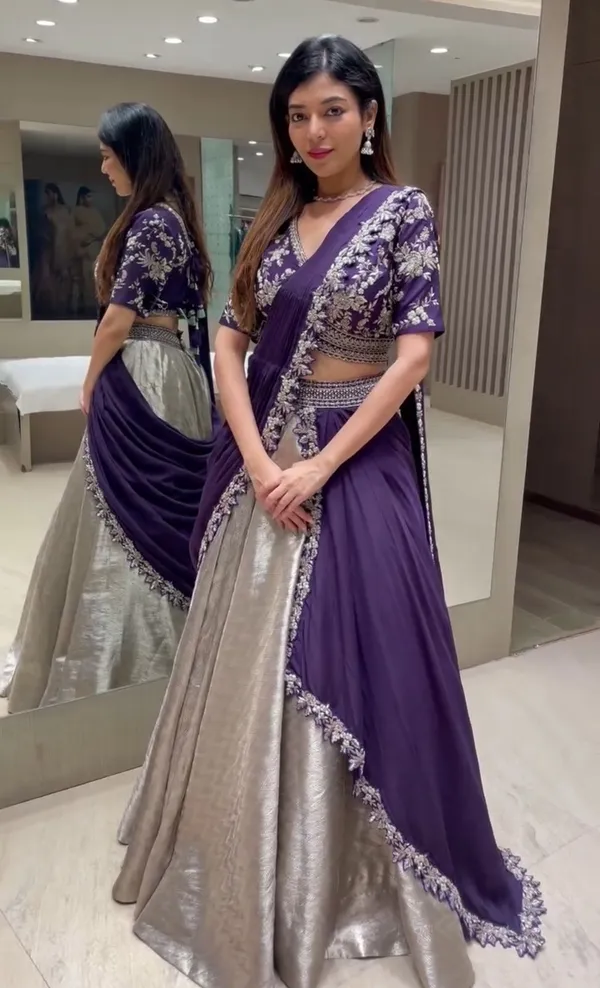 New_Super_Trending_For_Bestie_Party_Lehenga_Choli_And_Reday_Made_Blouse