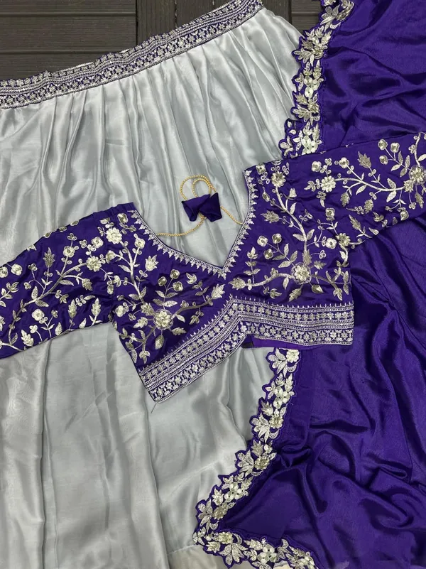 New_Super_Trending_For_Bestie_Party_Lehenga_Choli_And_Reday_Made_Blouse