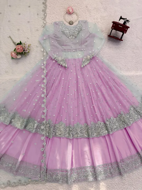 Gown_Lehenga_Effortless_Charm_With_Our_Exclusive_3_Piece_Set_Crafted_For_Comfort_Stitched_With_Grace_Baby_Pink