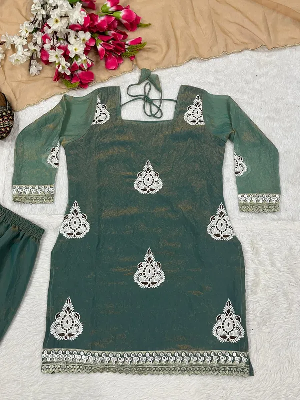 Designer_Pakistani_Style_Party_Wear_Fendy_Silk_Top_Palazzo_And_Dupatta_Set_Metalic_Blue