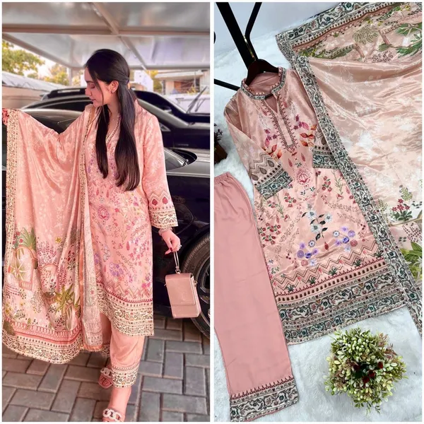 New_Ready_To_Wear_Collection_Fancy_Printed_Kurti_With_Beautiful_Bottom_And_Attractive_Dupatta