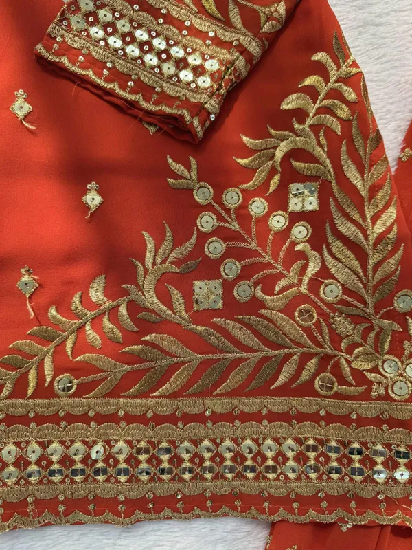Designer_Sharara_Set_Crafted_In_Classy_Tones_With_Premium_Fabric_Detailing_Other_Size_Deatails_Are_In_Description
