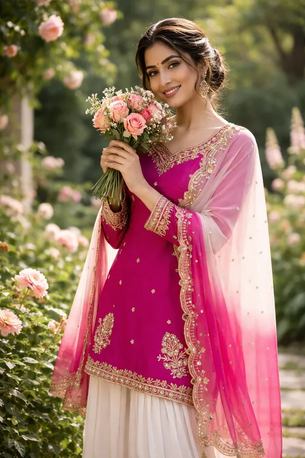 Embroidered_Pakistani_Sharara_Suit_With_Organza_Dupatta_Pink