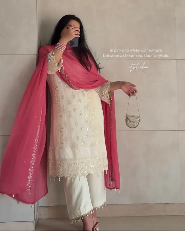 Signer_Party_Wear_Look_Pur_Heavy_Faux_Georgette_Top_Plazzo_Dupatta_Set