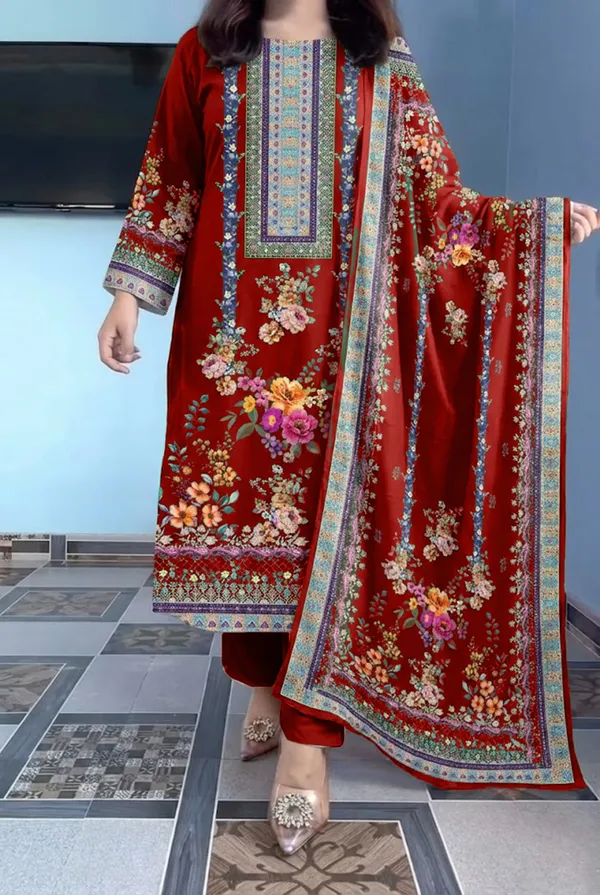 Elegant_Floral_Muslin_Suit_Set_Is_Ready_For_Occasions_Red