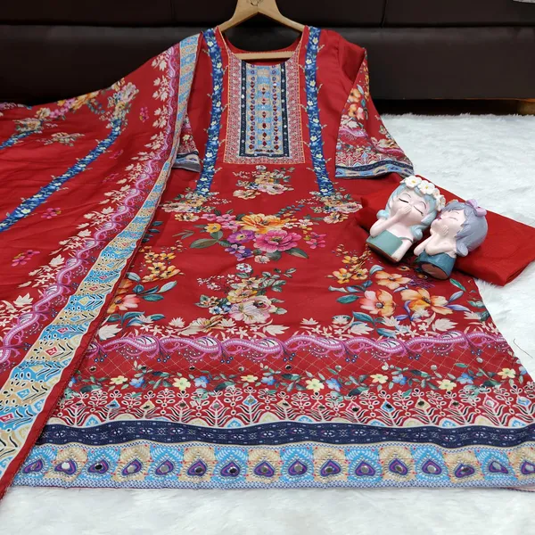 Elegant_Floral_Muslin_Suit_Set_Is_Ready_For_Occasions_Red