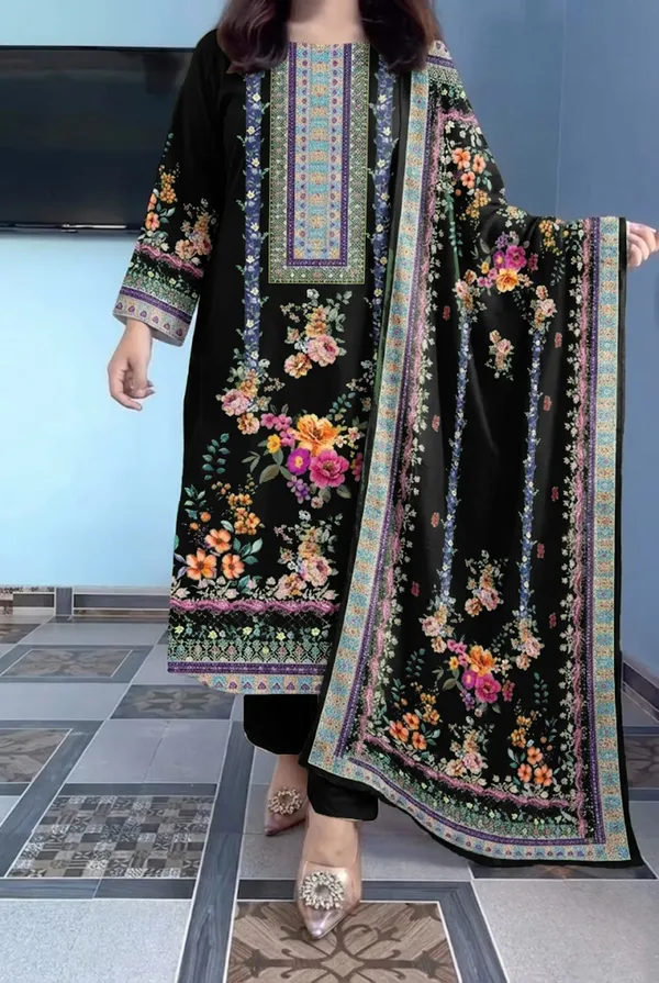 Elegant_Floral_Muslin_Suit_Set_Is_Ready_For_Occasions_Black