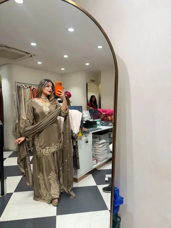 Heavy_Natural_Crepe_Silk_3_Piece_Readymade_Sharara_Top_Set_Grey