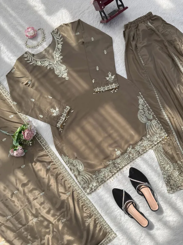 Heavy_Natural_Crepe_Silk_3_Piece_Readymade_Sharara_Top_Set_Grey