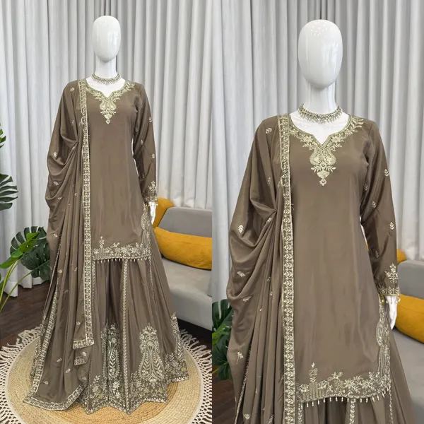 Heavy_Natural_Crepe_Silk_3_Piece_Readymade_Sharara_Top_Set_Grey