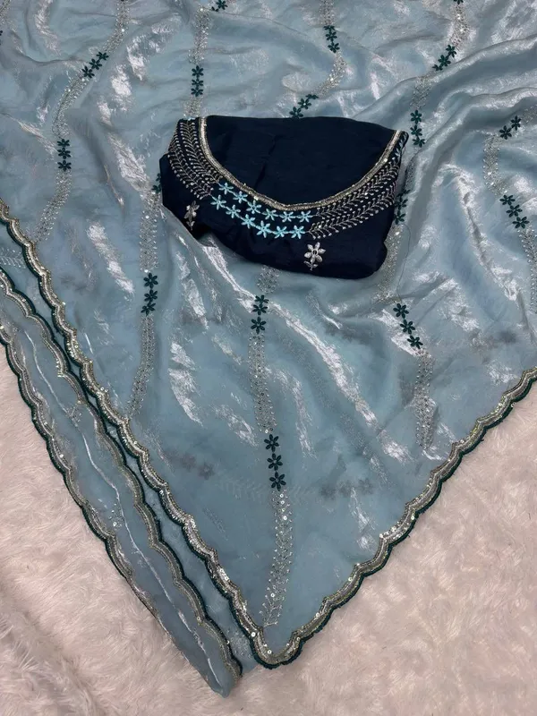 Tremendous_Peach_Sequence_Work_Fandy_Silk_Saree_Sky_Blue