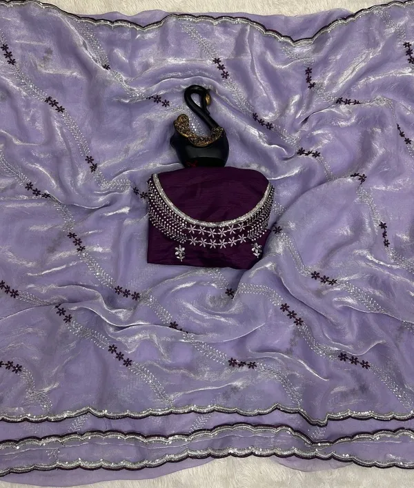 Tremendous_Peach_Sequence_Work_Fandy_Silk_Saree_Levender