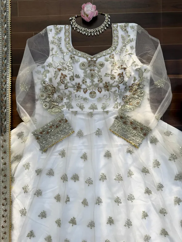 Designer_Gown_With_Lehngha_Set_Crafted_In_Classy_Tones_With_Premium_Fabric_Detailing