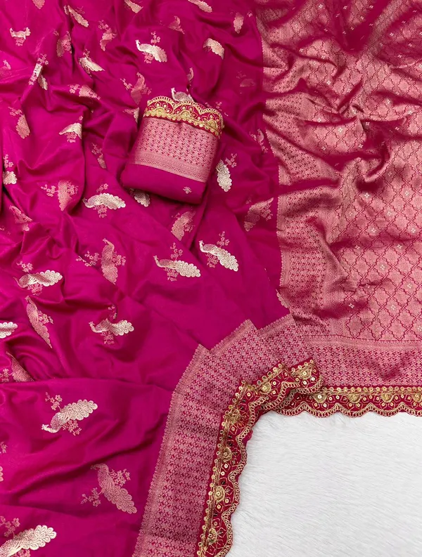 Kanchi_Borders_Meets_The_Tradition_Saree_Rani_Pink
