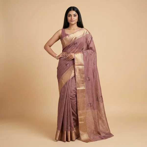 Assam_Silk_Zari_Jacquard_Border_With_Zari_Weaving_Chit_Pallu_With_Running_Blouse_Baby_Wine