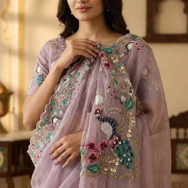 Faguniya_Nc_Simmer_Silk_Sequins_Multi_Thread_Embroidered_Work_Saree_Levender