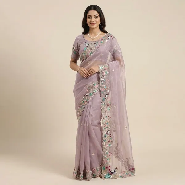 Faguniya_Nc_Simmer_Silk_Sequins_Multi_Thread_Embroidered_Work_Saree_Levender