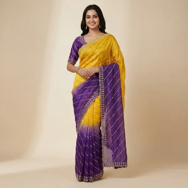 Rich_Look_Yellow_Blue_Fendy_Satin_Pedding_Fabric_With_Beautiful_Embroidery_3_Mm_Sequence_Work
