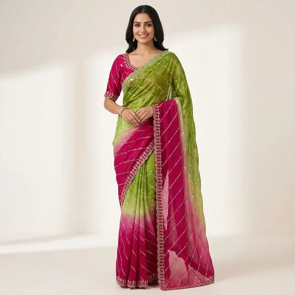 Rich_Look_Mehandi_Pink_Fendy_Satin_Pedding_Fabric_With_Beautiful_Embroidery_3_Mm_Sequence_Work
