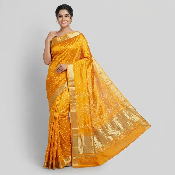 Gaji_Silk_Original_Bandhani_Saree_With_Pure_Lagadi_Patta_Gold