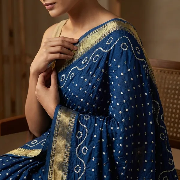 Gaji_Silk_Original_Bandhani_Saree_With_Pure_Lagadi_Patta_Teal