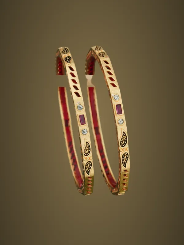 Gold-Toned_Kundan_And_Meenakari_Bangle_Set_(Pack_Of_2)