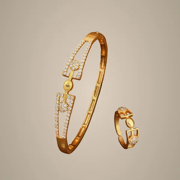 Gold-Toned_Crystal-Studded_Bangle_And_Ring_Combo_Set