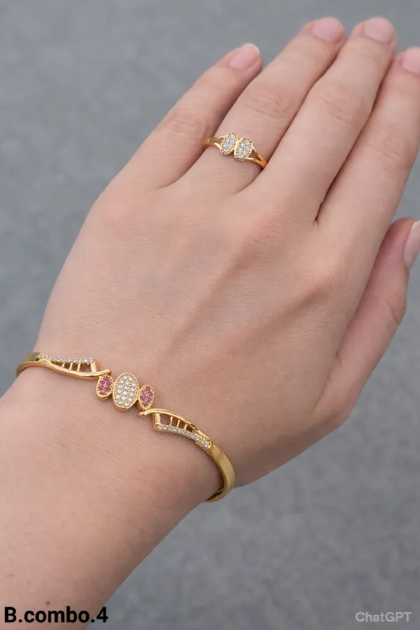 Elegance_Ruby_Stone_Bracelet_With_Ring