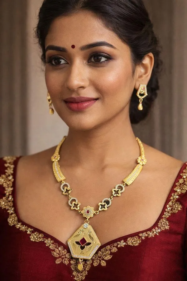 Traditional_Gold-Toned_Temple_Jewellery_Necklace_Set