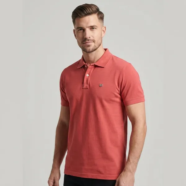 Men_Coral_Pink_Cotton_Polo_T_Shirt_With_Logo_Embroidery