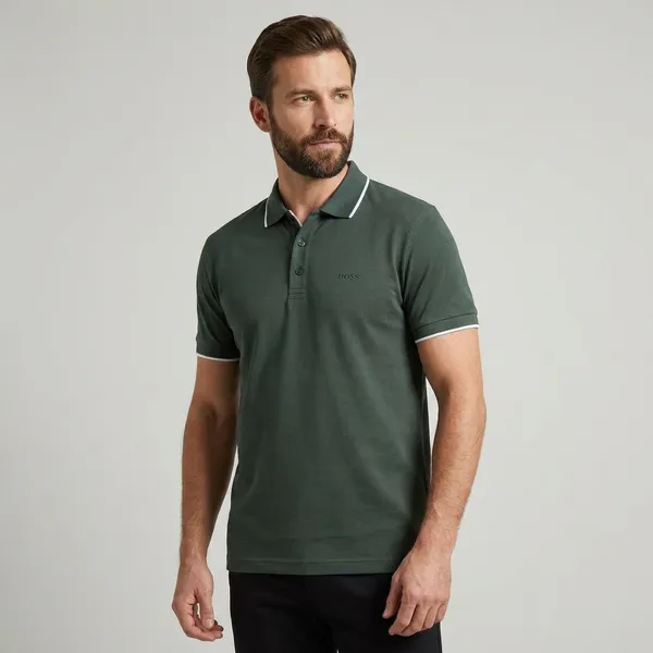 Boss_Men_Grey_Tipped_Collar_Polo_T_Shirt